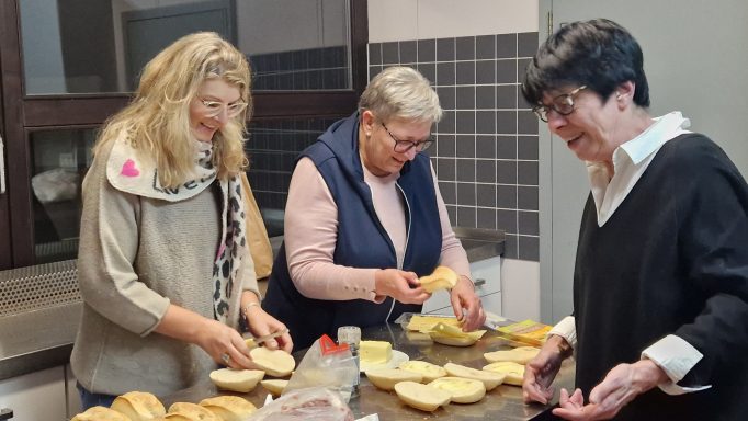 Vorbereitung in der Küche